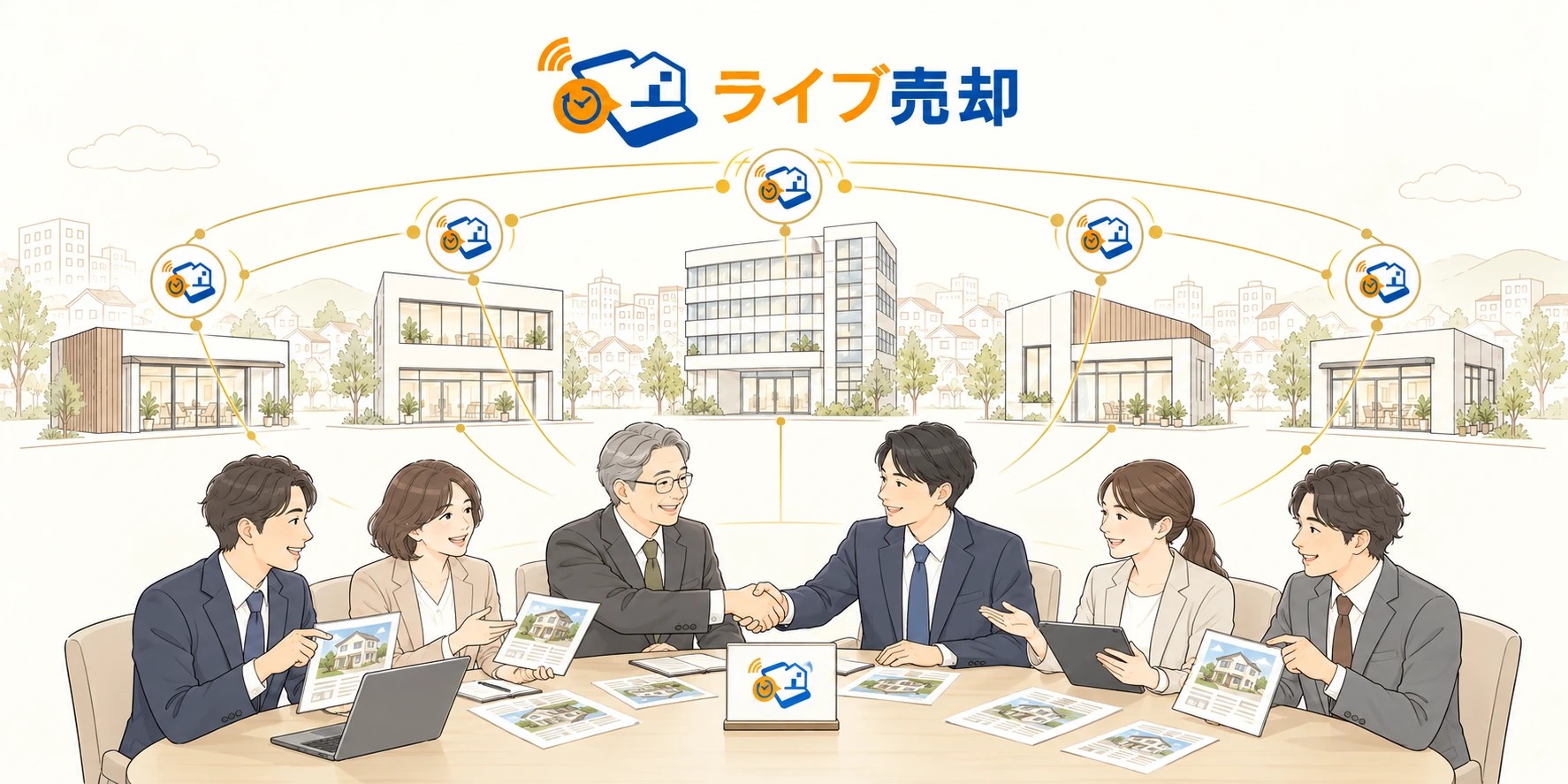 ライブ売却でつながる不動産会社と、売主様のための握手