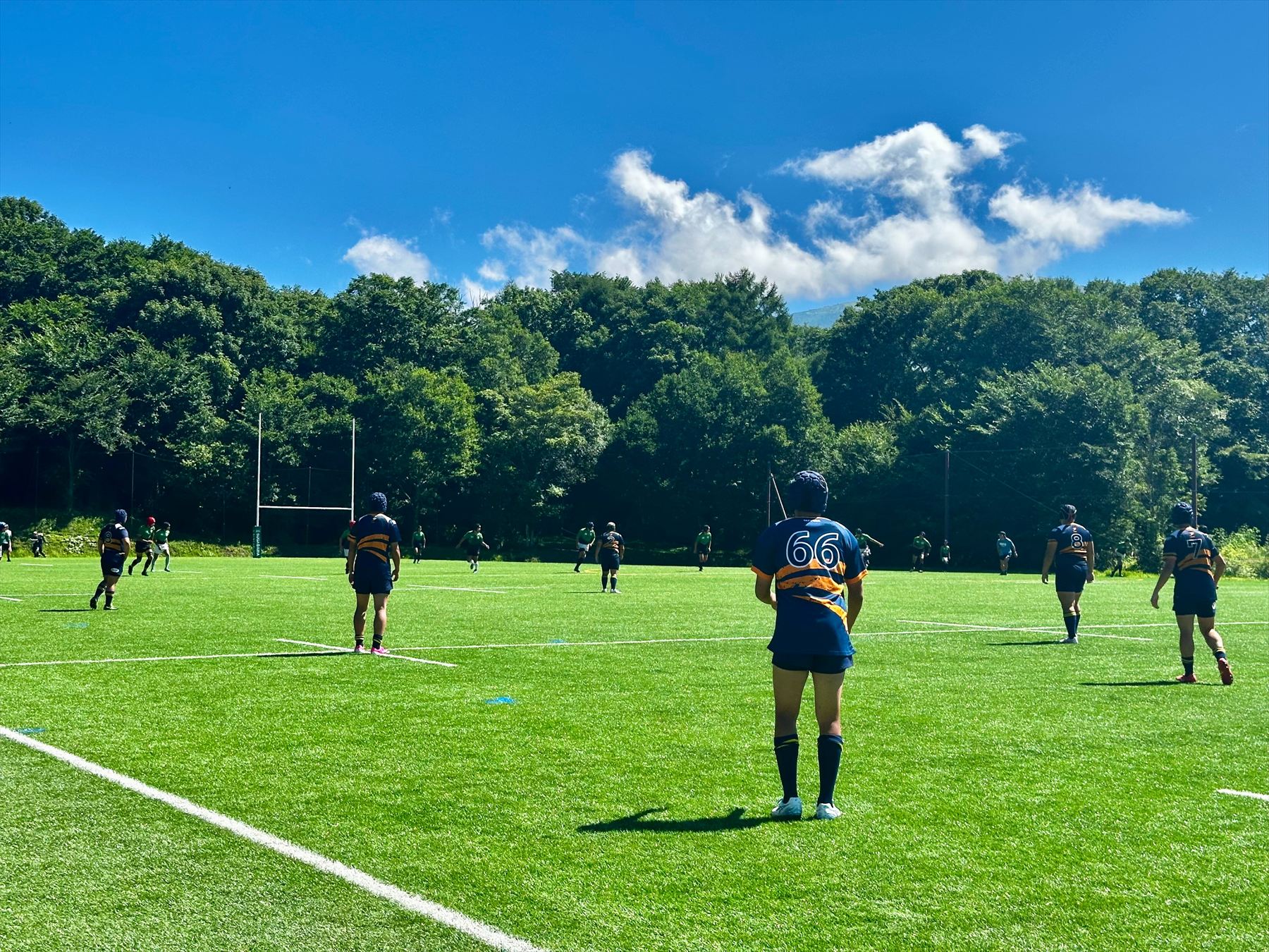 桐光学園高等学校ラグビー部の試合風景